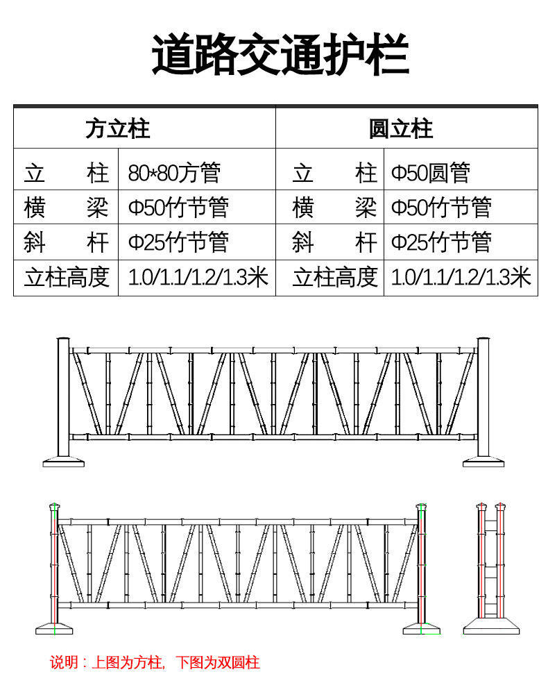 竹围墙护栏厂家仿竹护栏篱笆农庄竹护栏装修图片重庆铜梁县仿竹护栏仿真竹护栏不锈刚仿竹护栏图片示例图3